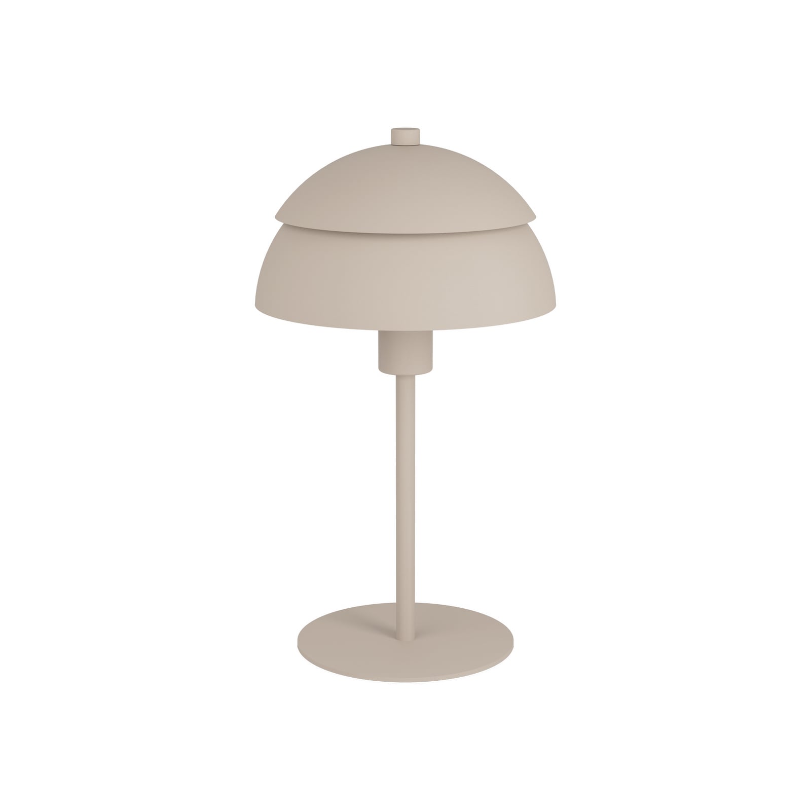 Stolová lampa Vittorito, pieskovo béžová, kov, výška 34 cm, E14