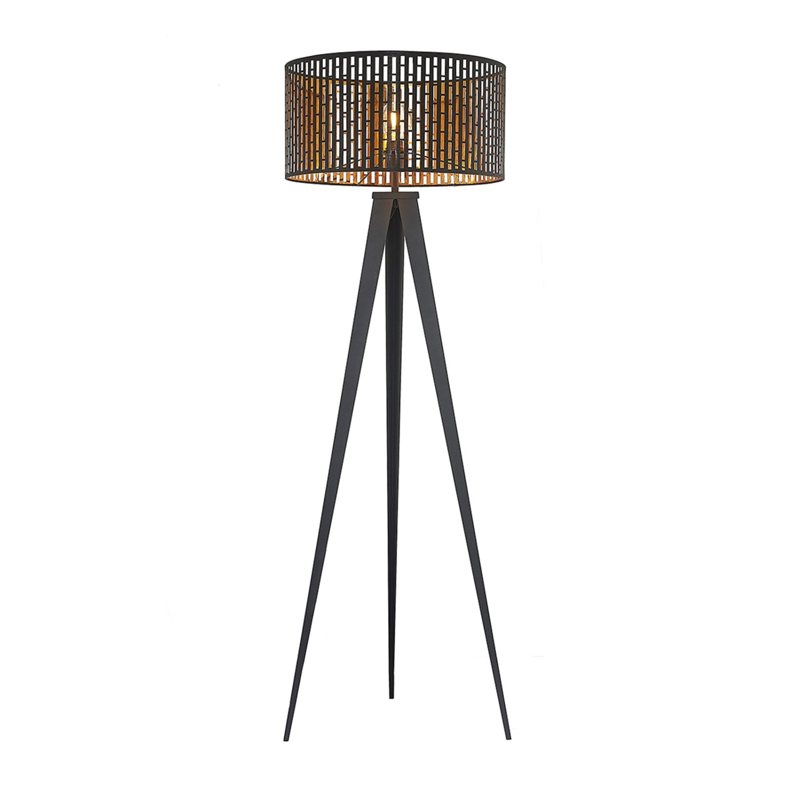 Lindby Thoralf floor lamp with a tripod frame