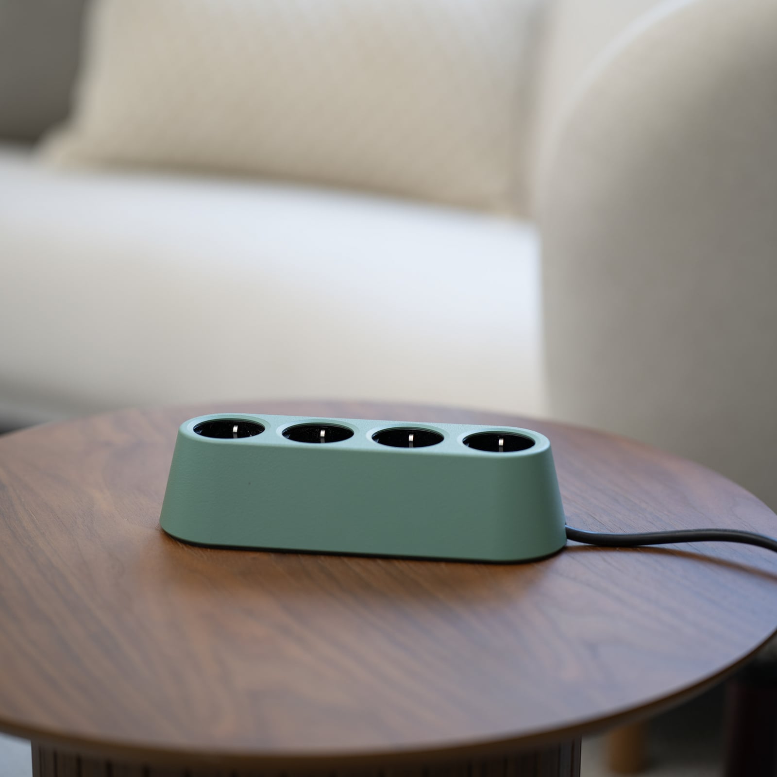Prise NOMAD BLOCK verte 3x type F + USB - Forming Function Prise NOMAD BLOCK verte 3x type F + USB - Forming Function