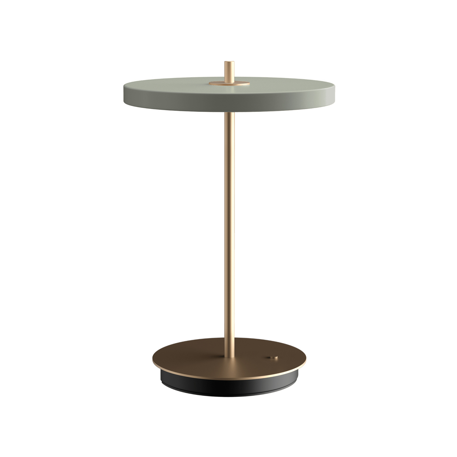 Asteria Move LED rechargeable table lamp olive/brass 31 cm - UMAGE