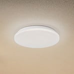 Lindby LED-Außendeckenleuchte Kirkola, 4000 K, Ø 34 cm, weiß