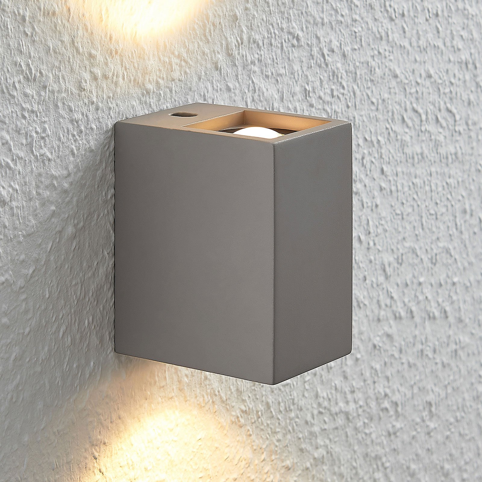 LED wandlamp Cataleya Beton Up&Down 7x12 cm