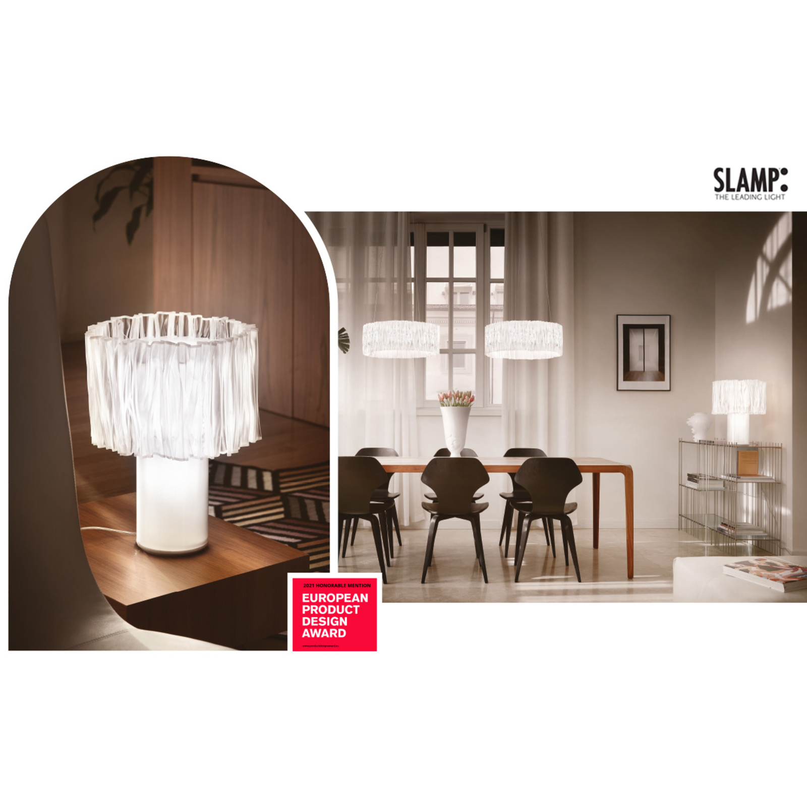 Slamp Accordéon table lamp, prism