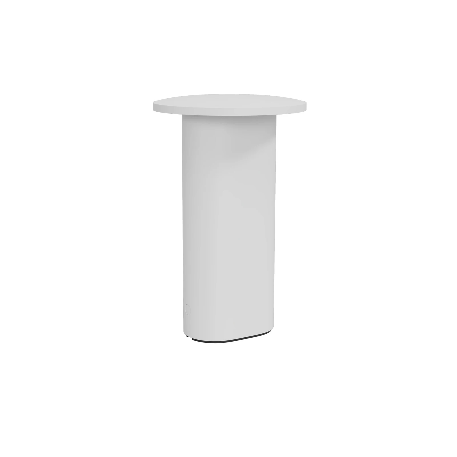 lámpara de mesa LED Solae de Fritz Hansen, blanca, aluminio, IP44
