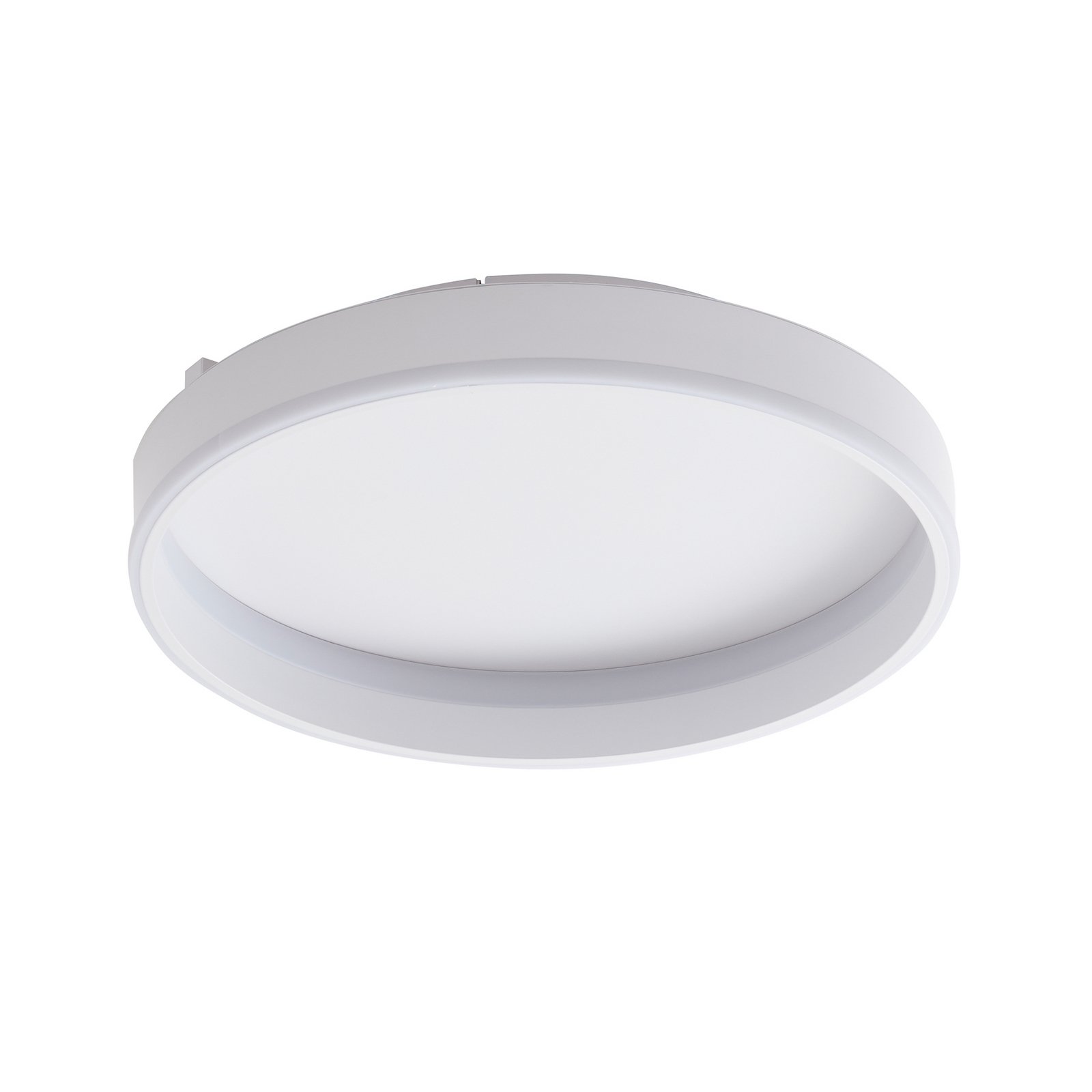 Lindby Smart LED ceiling lamp Yasmen, white, metal, CCT, Tuya