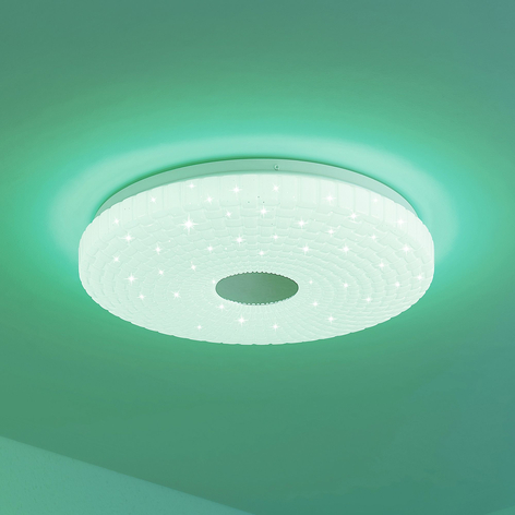 Lindby Laubini LED-Deckenleuchte, RGBW, CCT, Smart