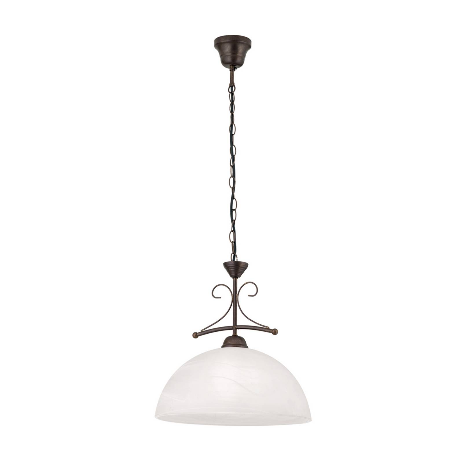 Hängeleuchte Marco mit Alabasterglas, einflammig