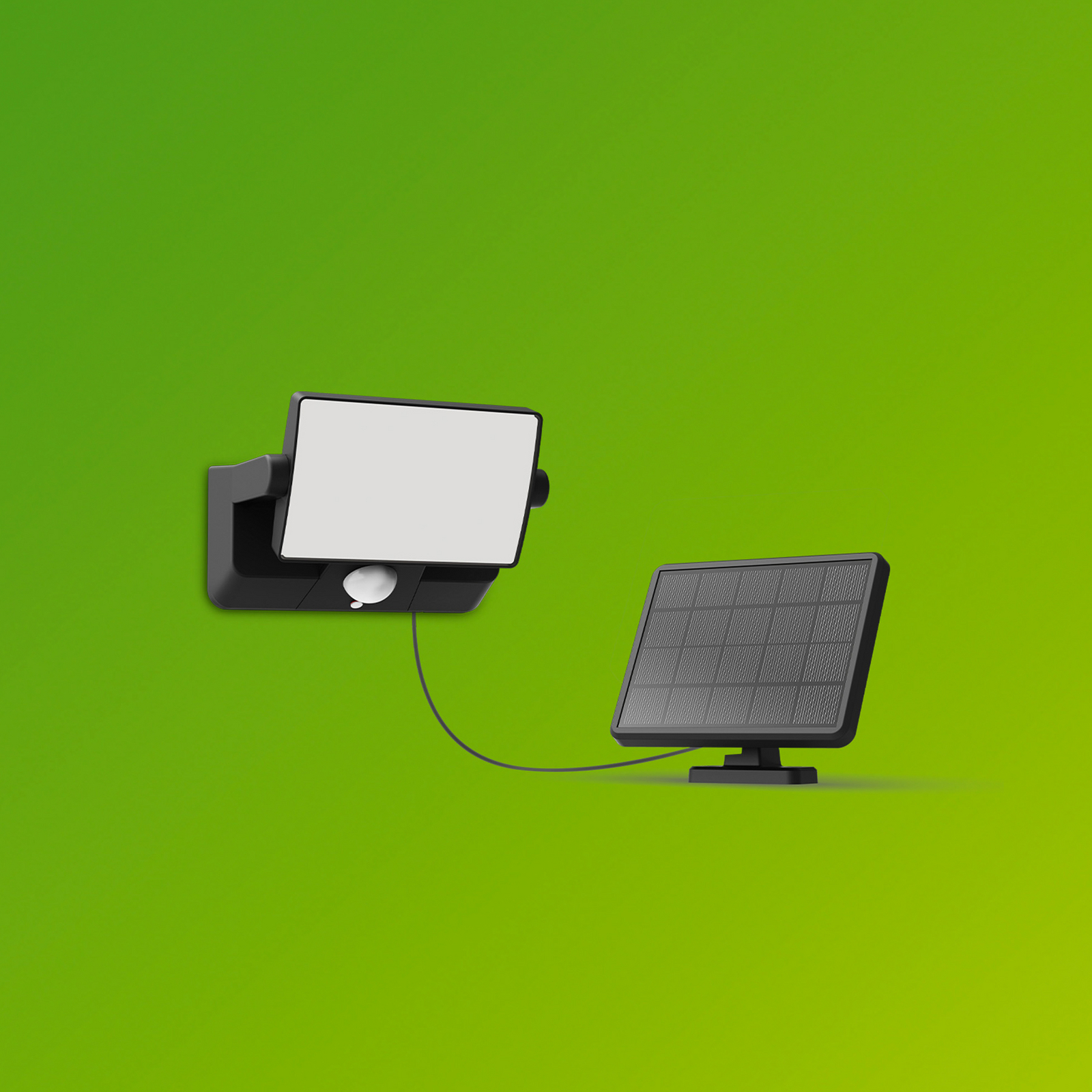 Philips LED-solarna stenska svetilka Fyns, črna, s senzorjem, IP44