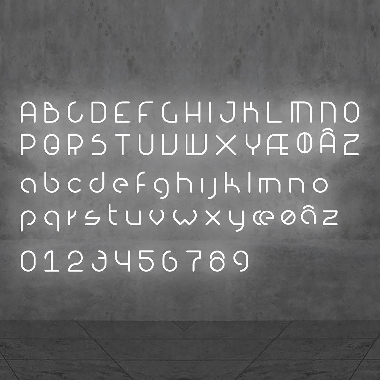 Levně Artemide Alphabet of Light malé písmeno e
