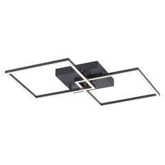 LED-Deckenleuchte Iven, dim, schwarz, 53x53cm