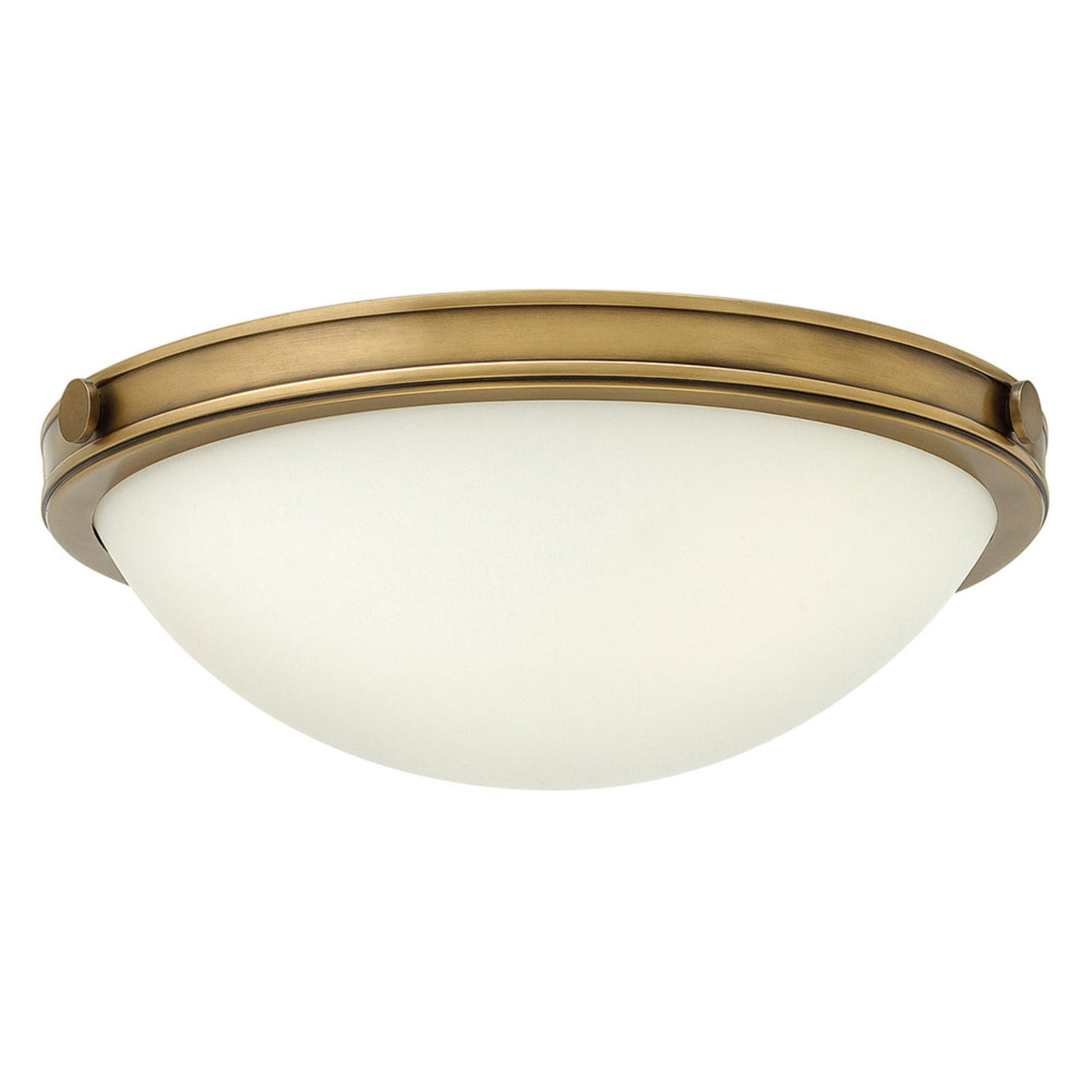 Collier loftlampe i antik messing, Ø 34,6 cm, stål og glas – FEISS