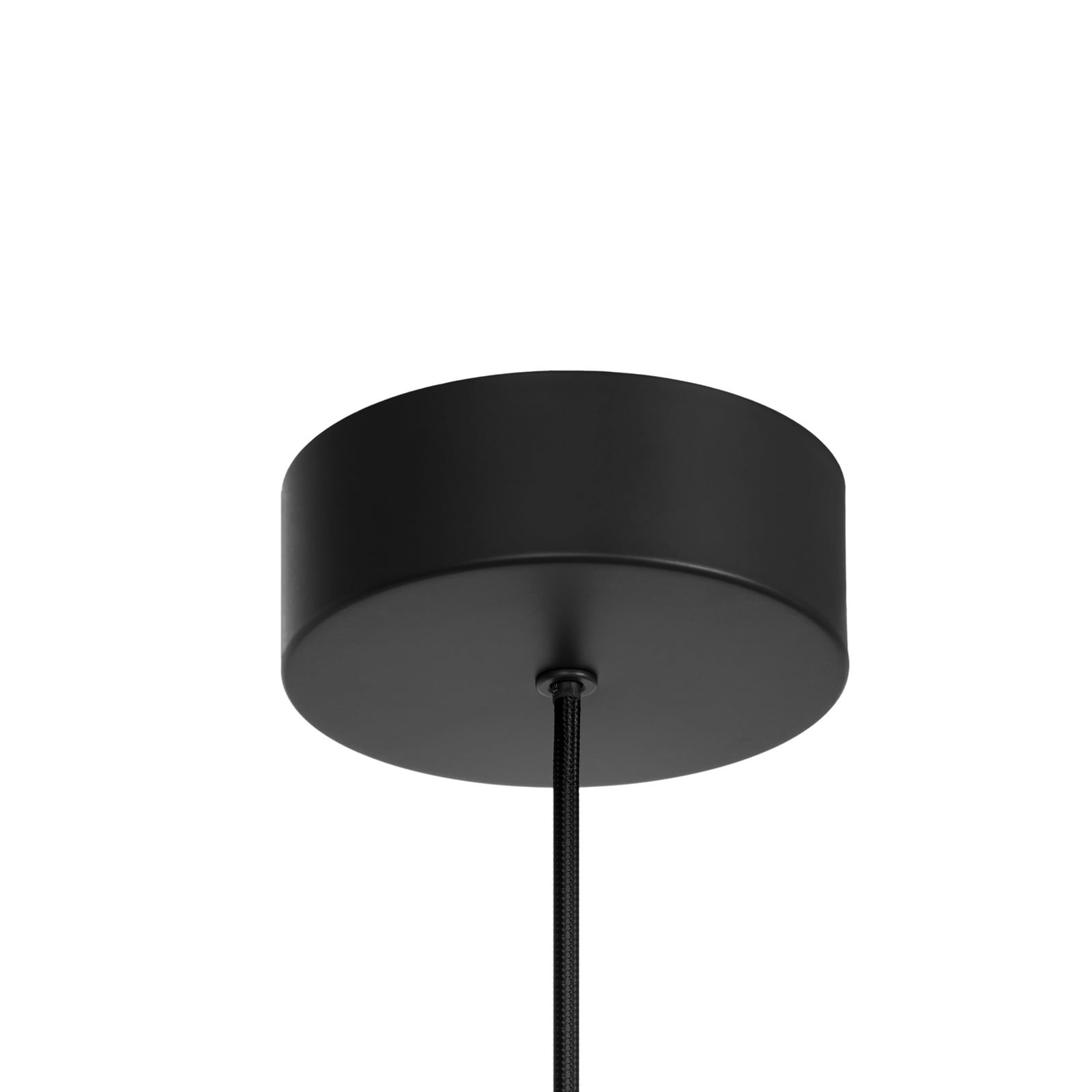 Peaks LED-hengelampe, svart, Ø 35 cm, dimbar, aluminium - Nola