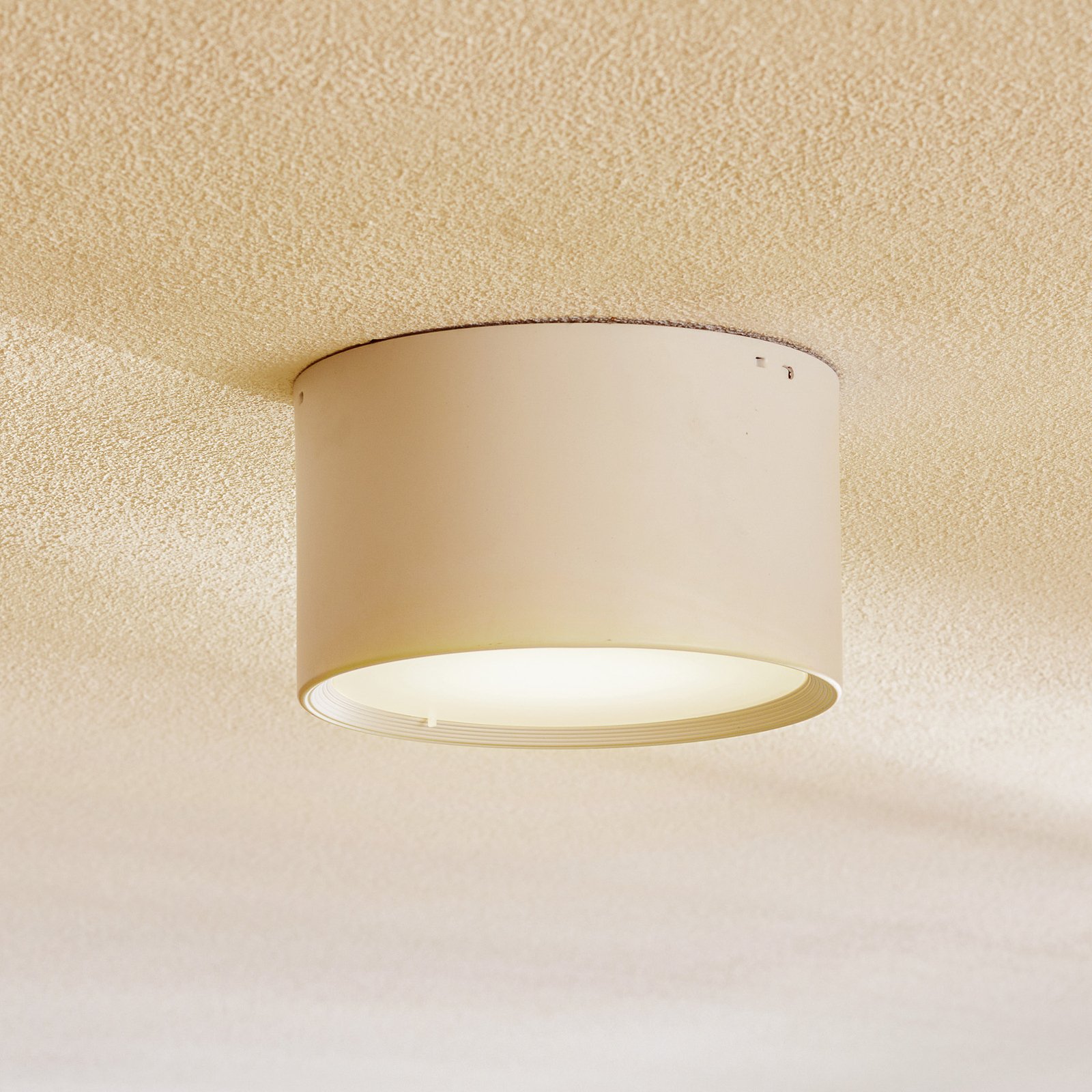 LED-Downlight Ita in Weiß mit Diffusor, Ø 15 cm