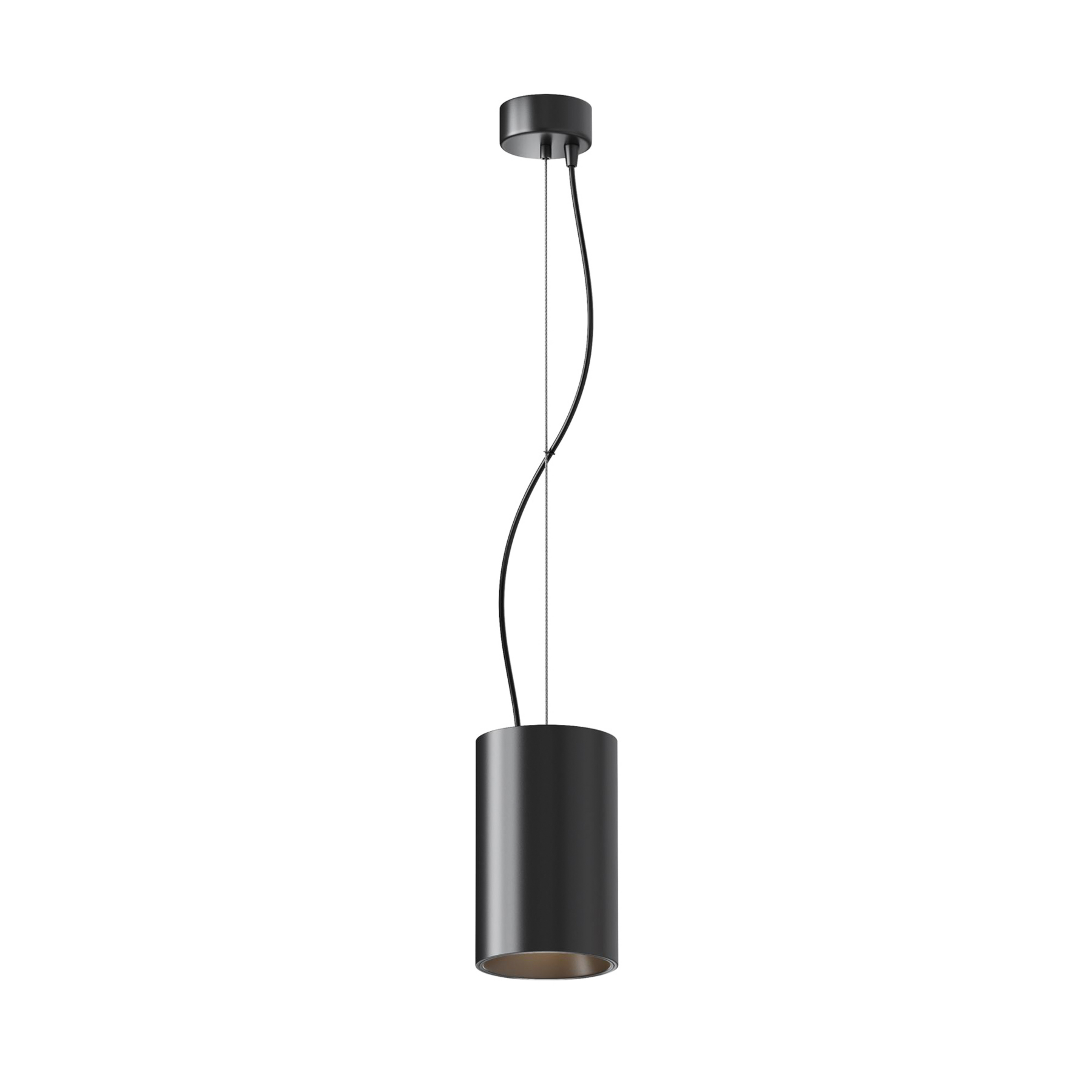 Maytoni LED-Hängeleuchte Efir, schwarz, Ø 10,5 cm, 33 W, 38°