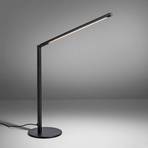 Stolná lampa LED Dawda, stmievateľná, čierna