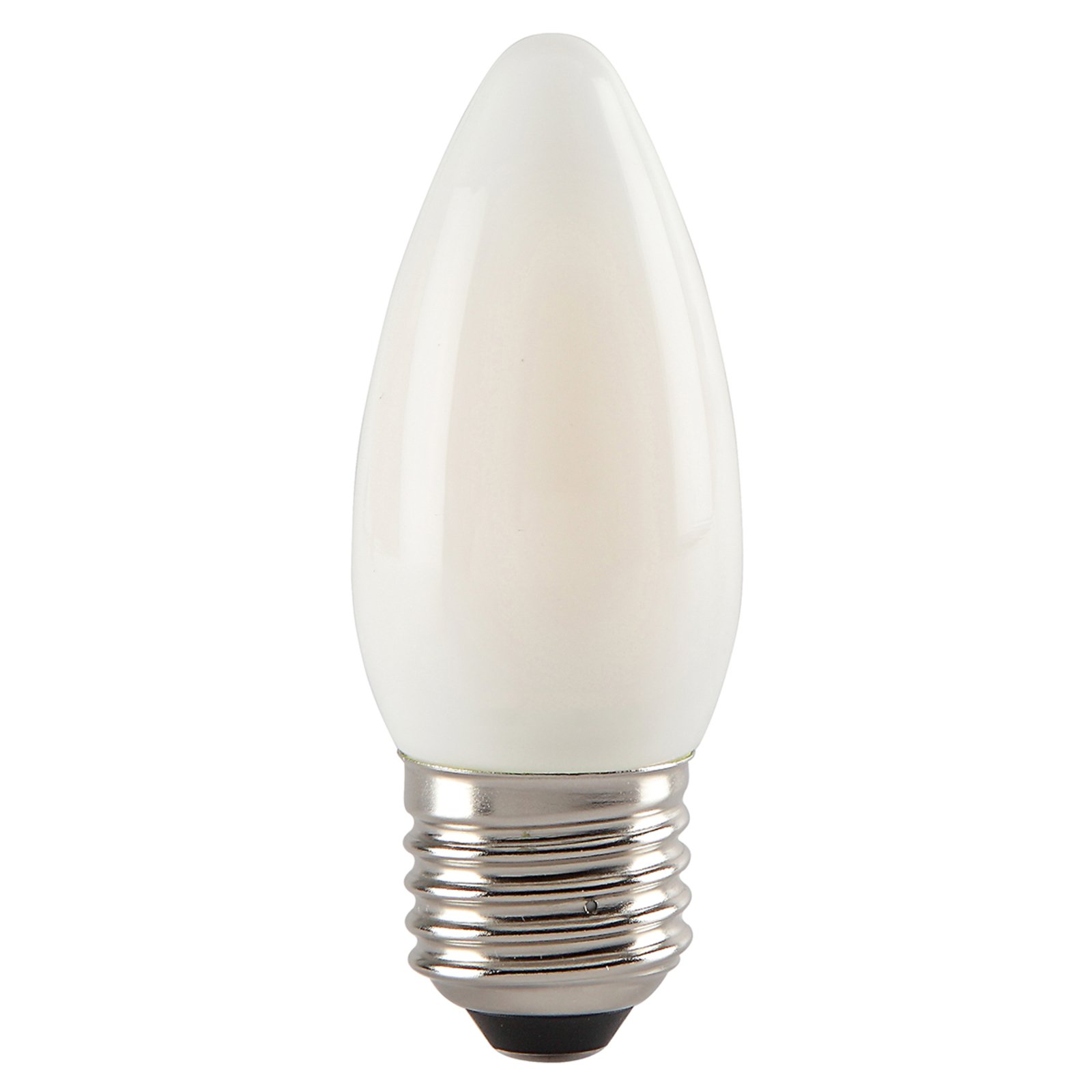 LED-Kerzenlampe E27 Toledo V5 4,5W 827 satiniert
