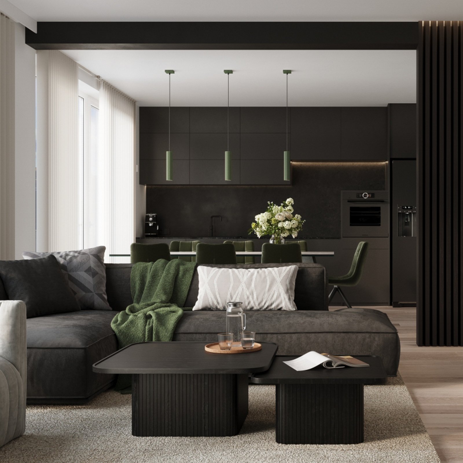 Piekaramais gaismeklis ALORA, olīvu zaļš, Ø 8 cm, metāls, GU10