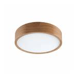 Envostar Caspian ceiling light, Ø 37 cm, IP54, oak