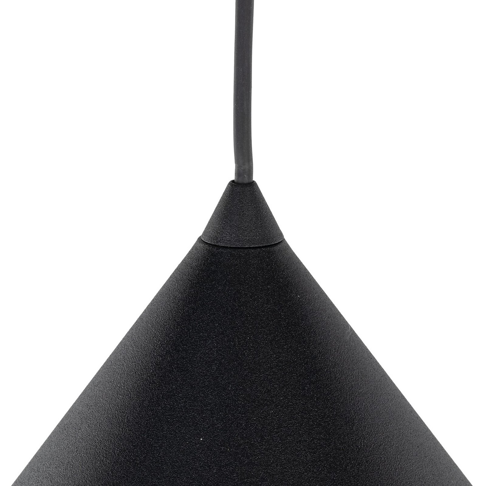 Cono pendant light, 1-bulb, Ø 50 cm, black, E27