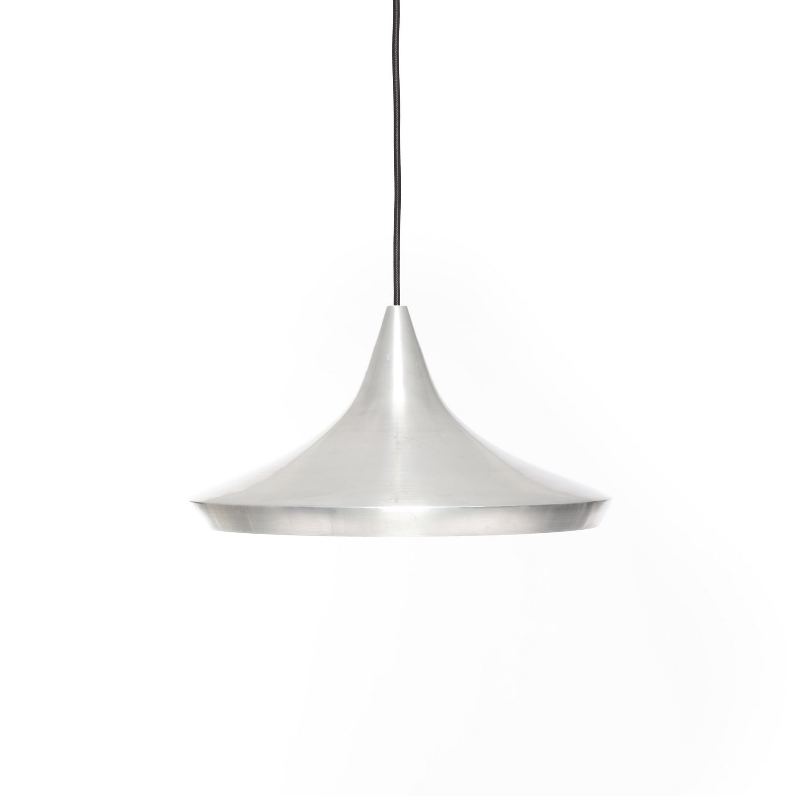 Tom Dixon LED hanging light Beat Wide Unbeaten, aluminium colour