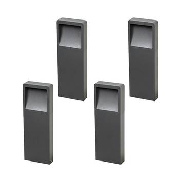 Moderne LED-Sockelleuchte Leya, 4er-Set