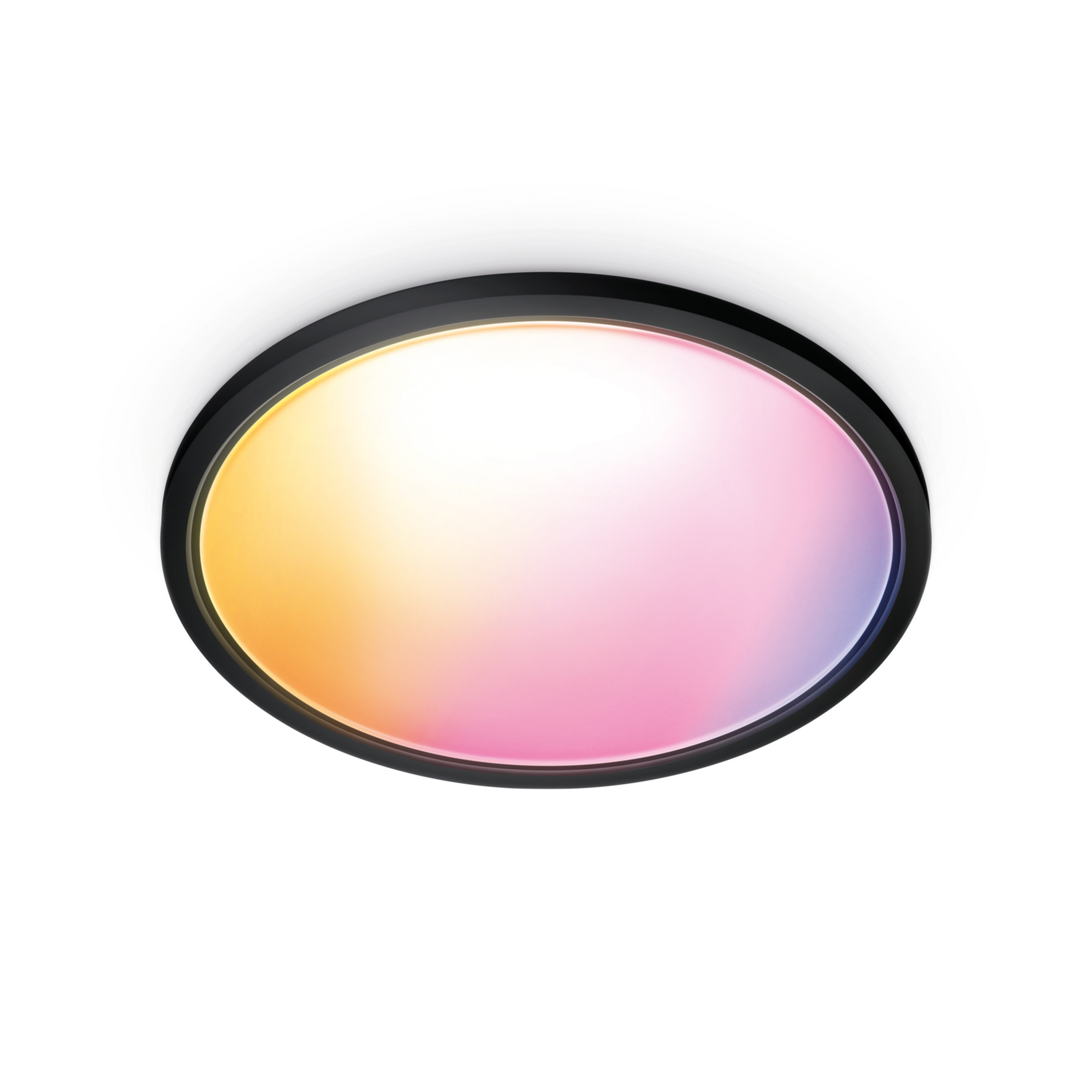 WiZ SuperSlim LED φωτιστικό οροφής RGBW Ø54cm μαύρο