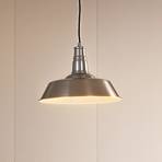 Hanglamp Lindby Laylan, nikkel/wit, Ø 36 cm, metaal