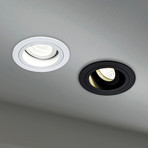 Akron recessed light, adjustable, round