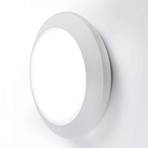 LED-Außenwandleuchte Berta Ø 27,5cm weiß 11W CCT