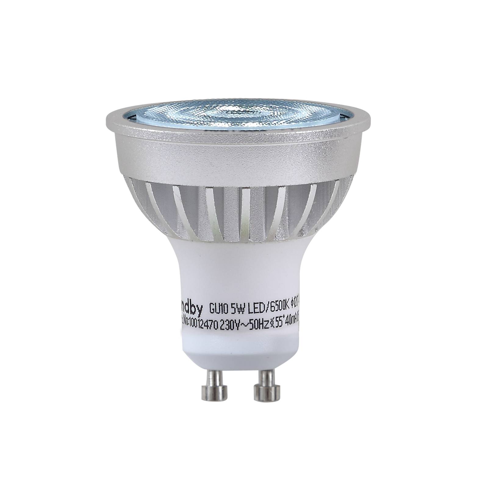 Lindby LED-Reflektor, GU10, 5 W, opal, 6.500 K, 55°