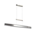 LED-hänglampa Arcola, nickelfärgad, 152 cm, CCT Touchdimmer