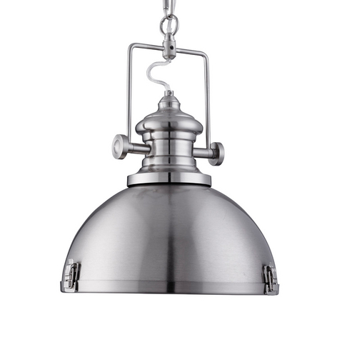 Trendige Industrie-Pendelleuchte Silver