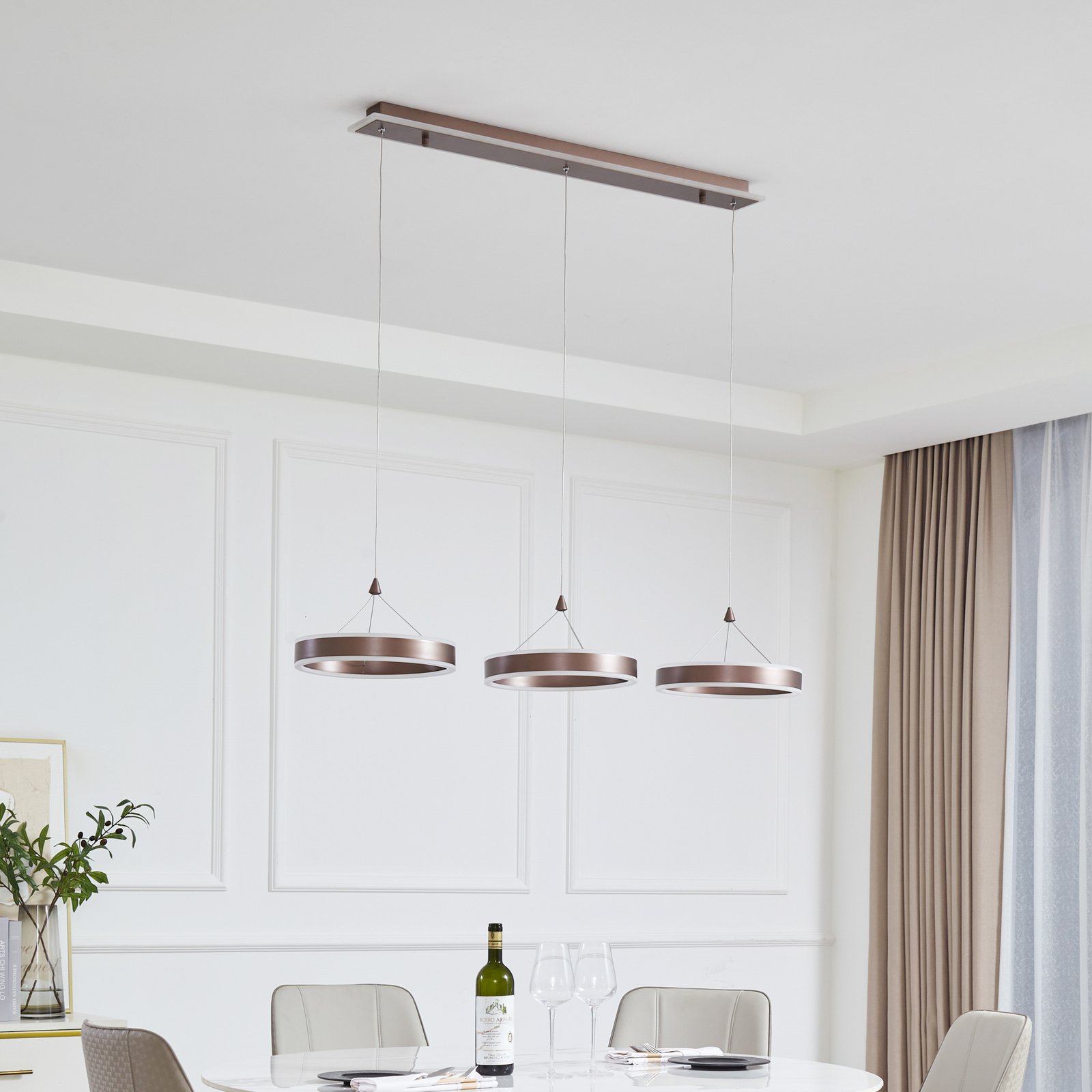 Kolo 3 LED Suspension Iced Coffee - Lucande