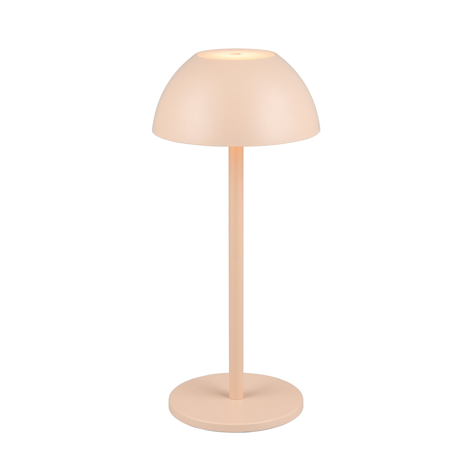 Ricardo LED genopladelig bordlampe, sand, højde 30 cm, plast