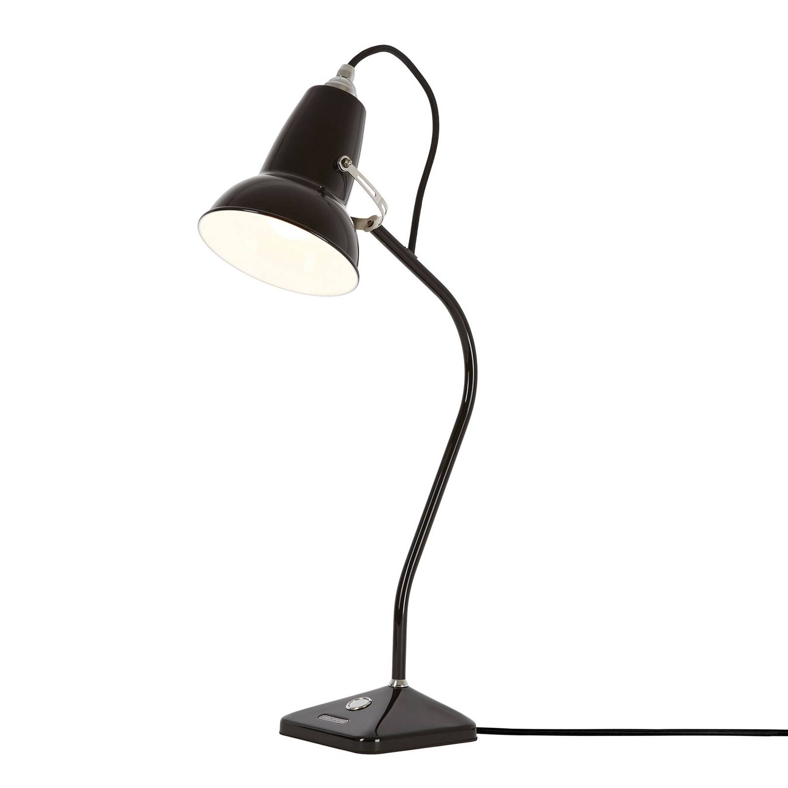Anglepoise Original 1227 Mini Table, black, for Living / Dining Room, steel, iron, fabric, E14, 6 W, energy efficiency: A++, H: 52 cm
