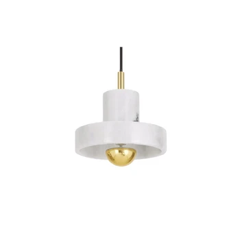 Stone Pendelleuchte White/Gold - Tom Dixon