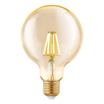 LED-Globelampe E27 G95 4W Filament, amber