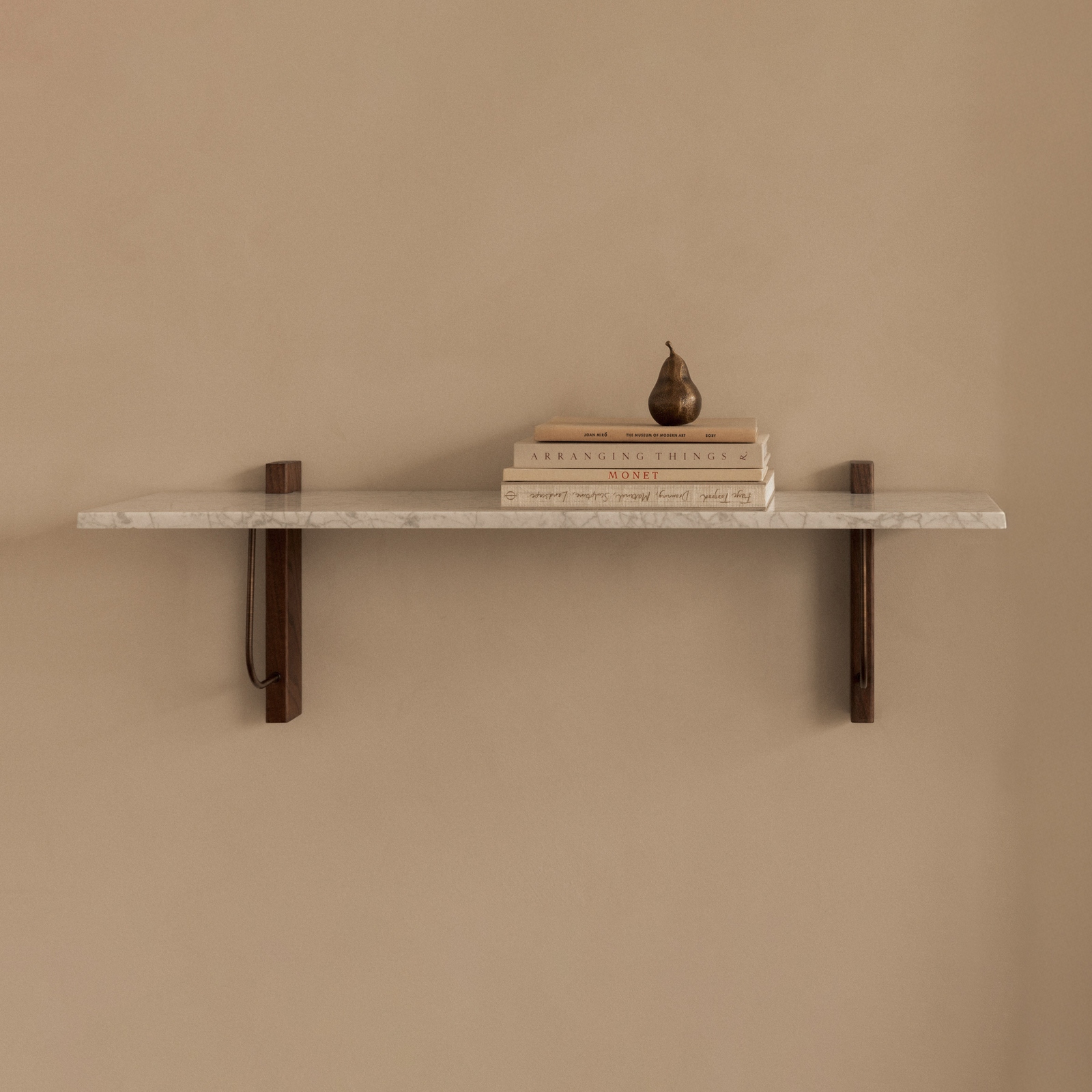 Półka ścienna Corbel, marmur z Carrary, długość 100 cm - Audo
