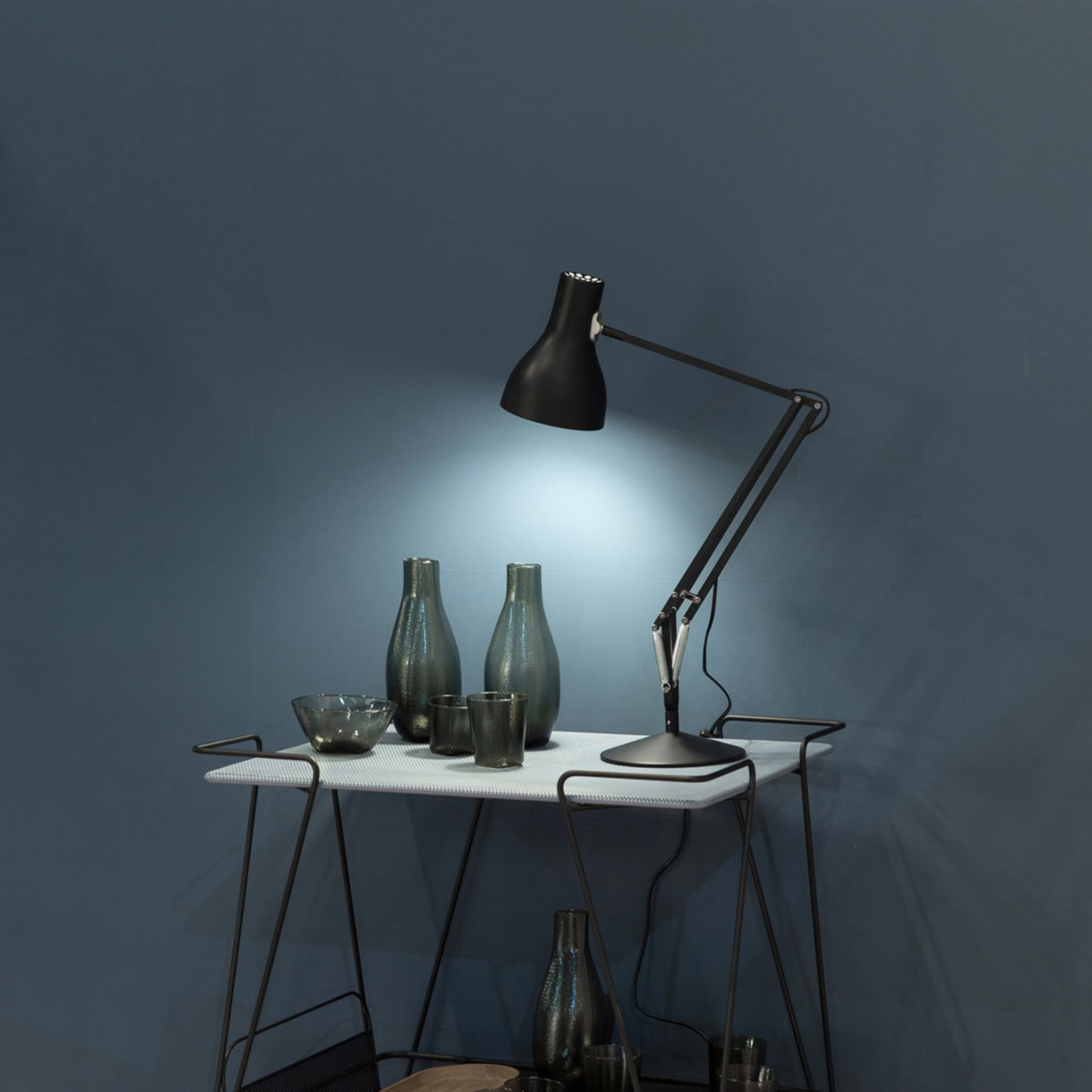 Anglepoise Type 75 asztali lámpa bársonyfekete