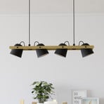 EGLO connect Hornwood-Z LED ceiling light, 4-bulb, black