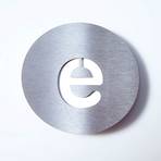 Stainless steel house number Round - e