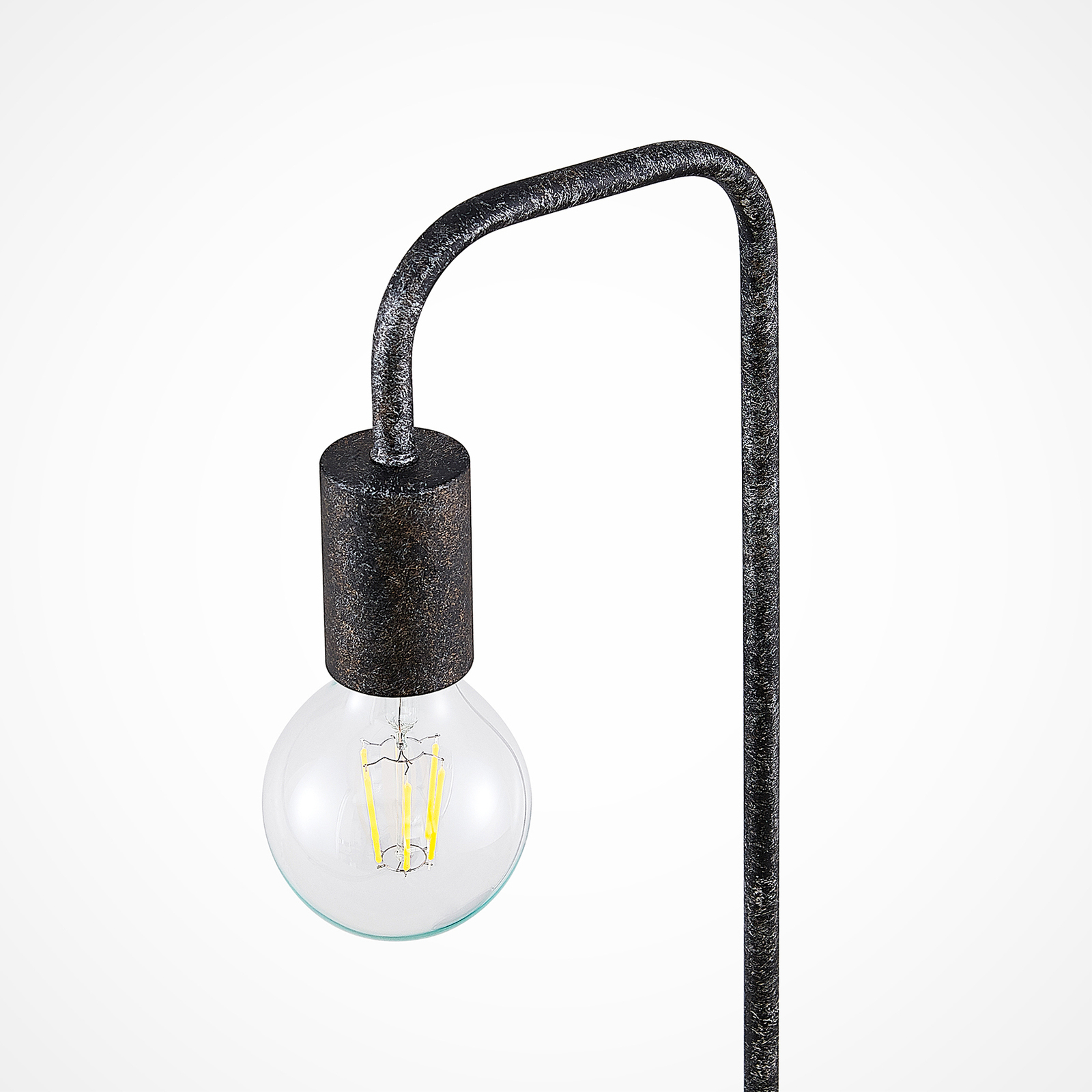 Lindby Erivana tafellamp, metaal, roest antiek