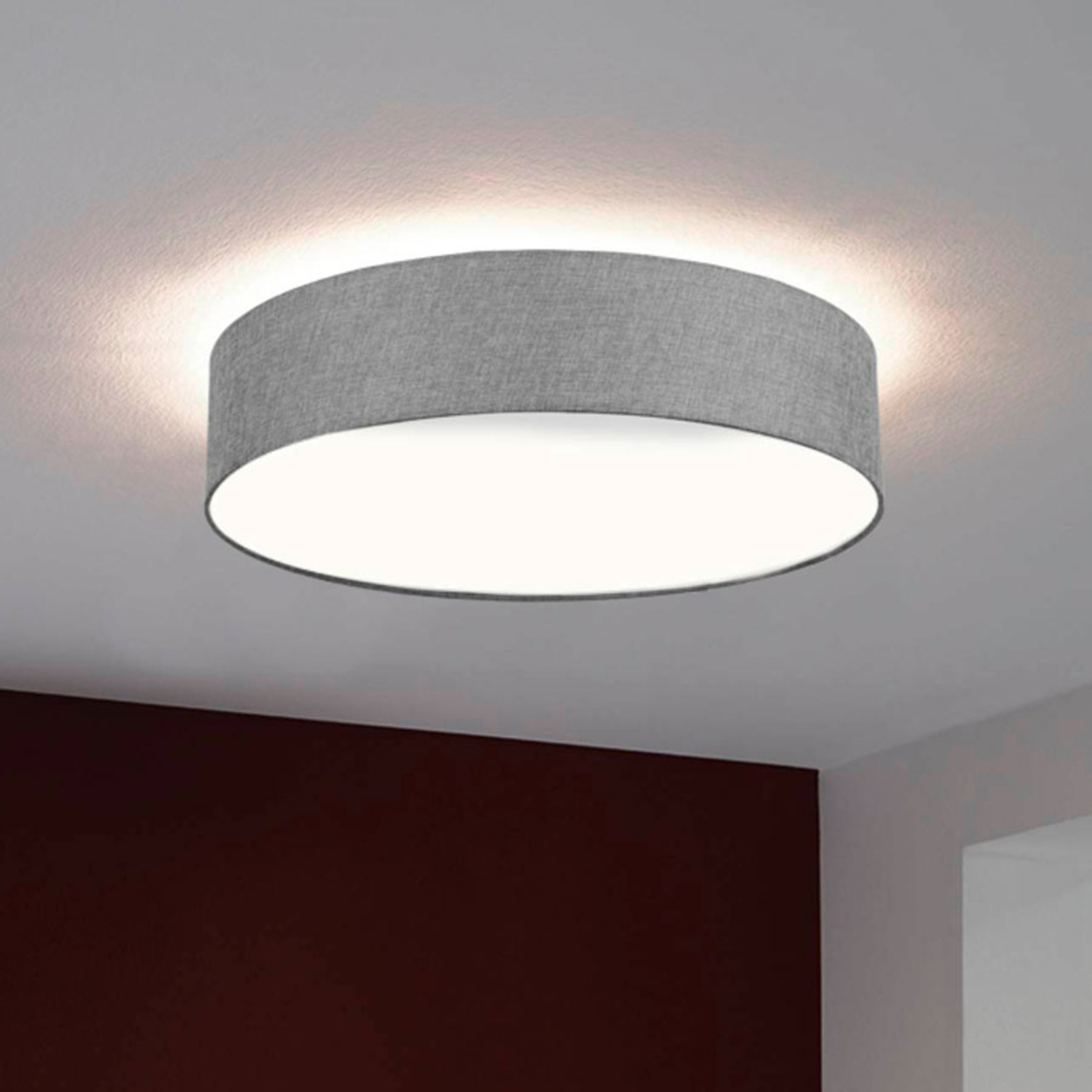 EGLO connect Romao-C LED-Deckenlampe grau 57cm
