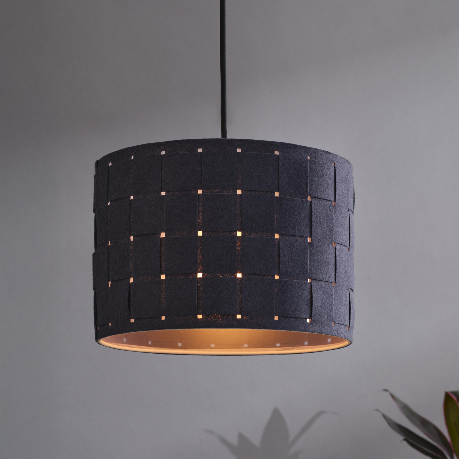 Lampada a sospensione OSRAM Decor Felt Weaving, Ø 28 cm, grigio, feltro E27