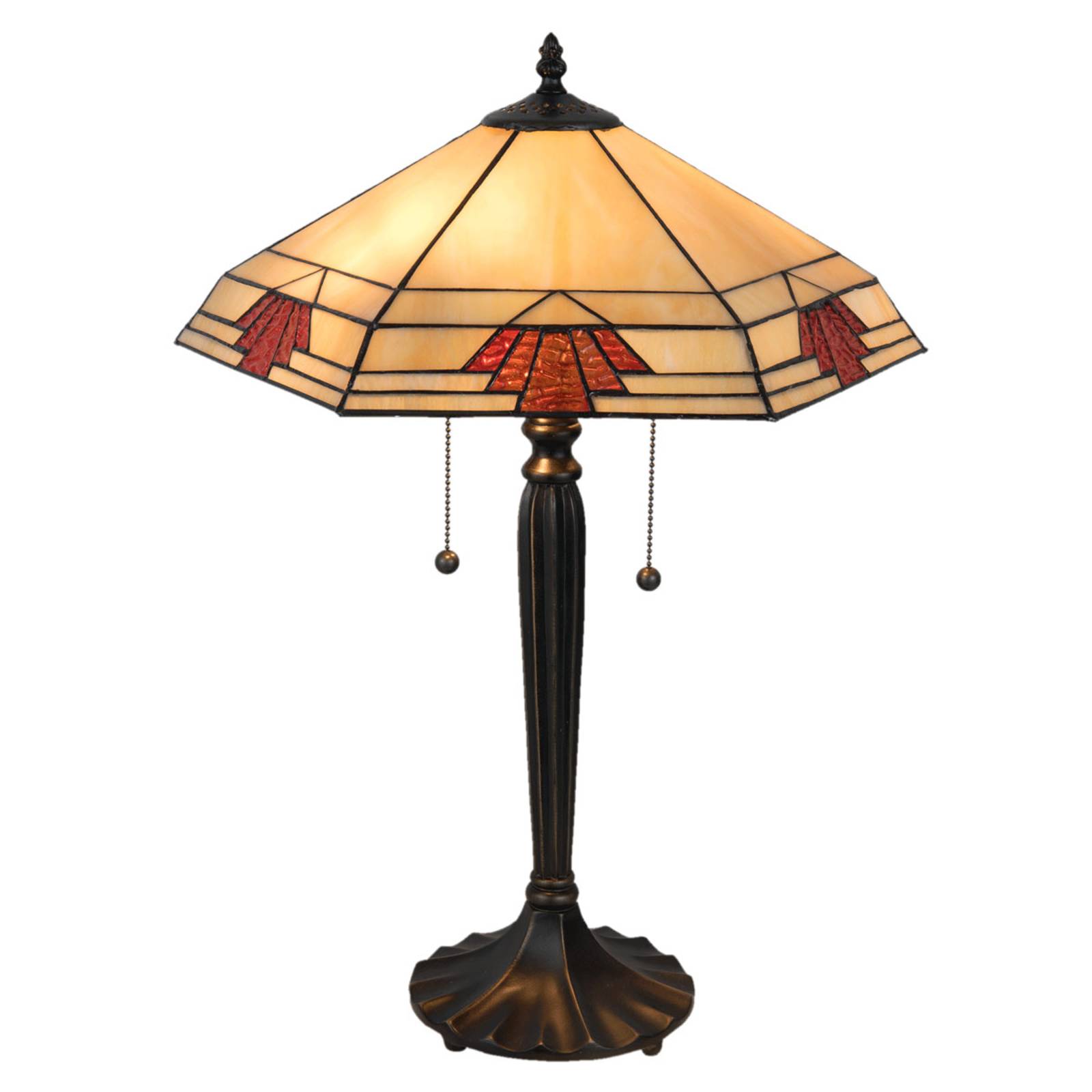 Lampe à poser 5202 au style Tiffany, 44x38 cm