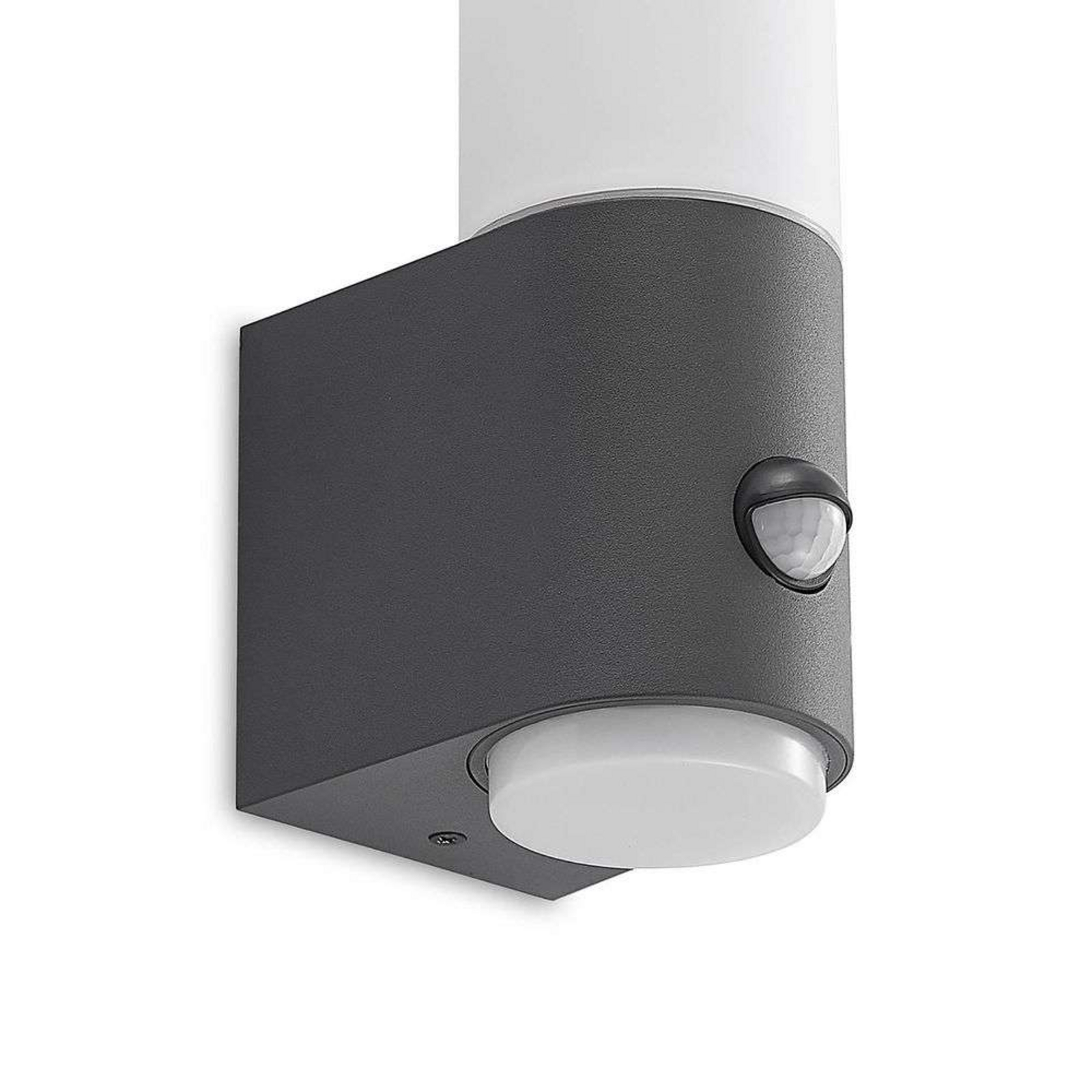 Okari Aplica de Exterior w/Sensor Opal/Dark Grey - Lindby