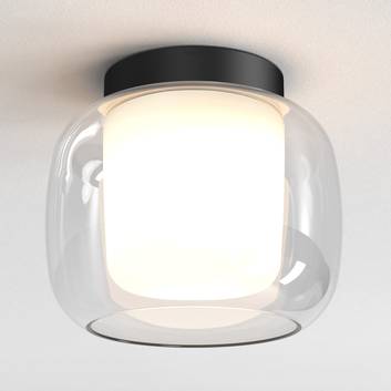 Astro Aquina 240 ceiling lamp, glass lampshade