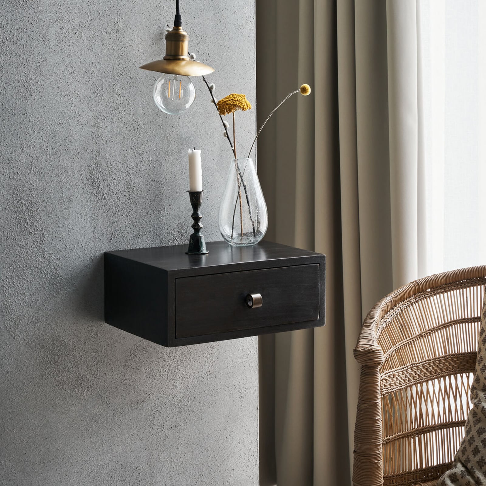 HDBedsi wandlade zwart 35 x 25 x 14 cm - House Doctor HDBedsi wandlade zwart 35 x 25 x 14 cm - House Doctor