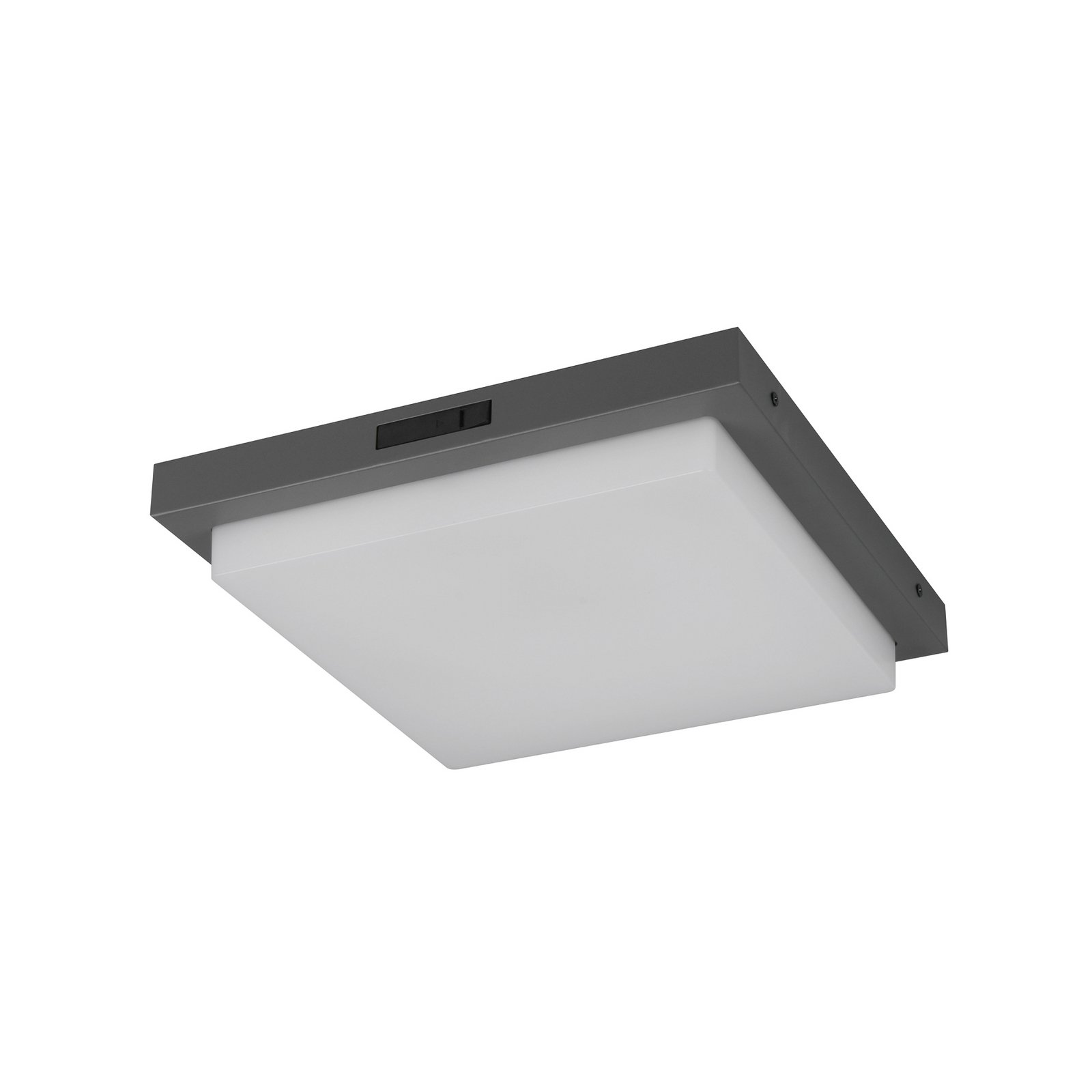 Bermejo LED outdoor wall light, angular, sensor, CCT, anthracite