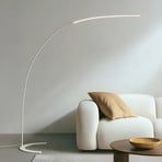 Lindby LED floor lamp Danua, white, metal, height 200cm
